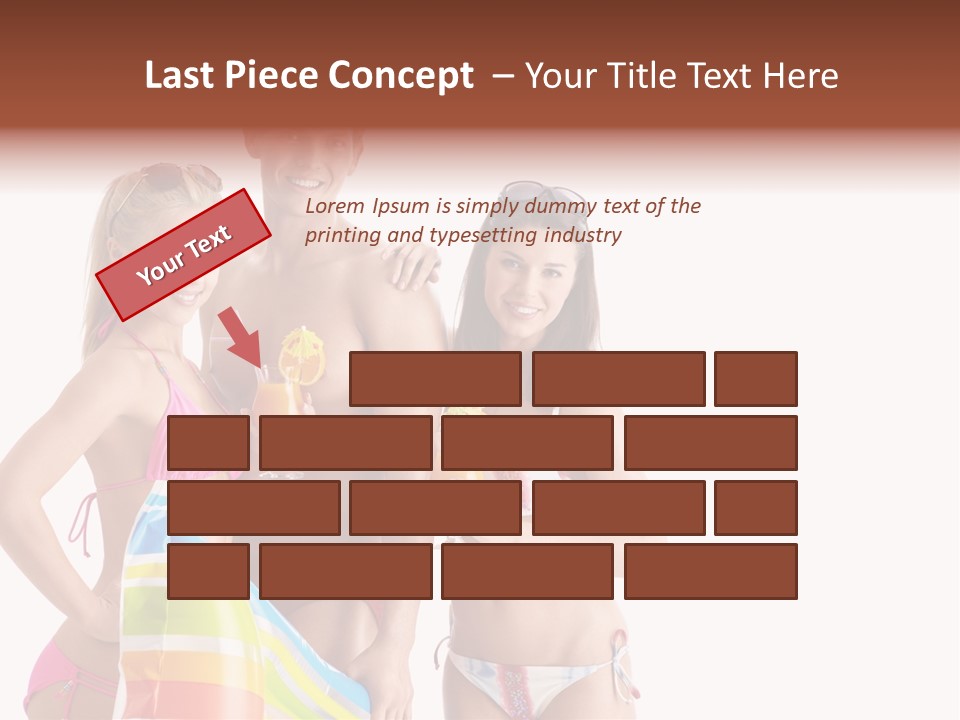 Happiness Female Girl PowerPoint Template