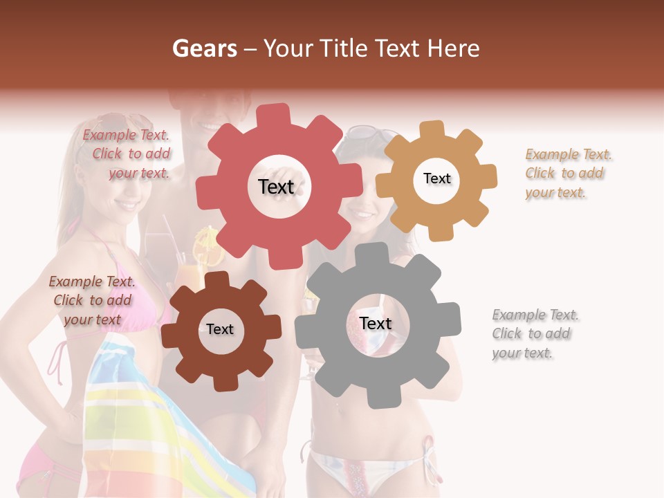 Happiness Female Girl PowerPoint Template