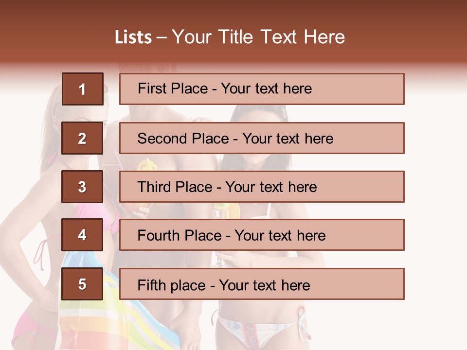 Happiness Female Girl PowerPoint Template