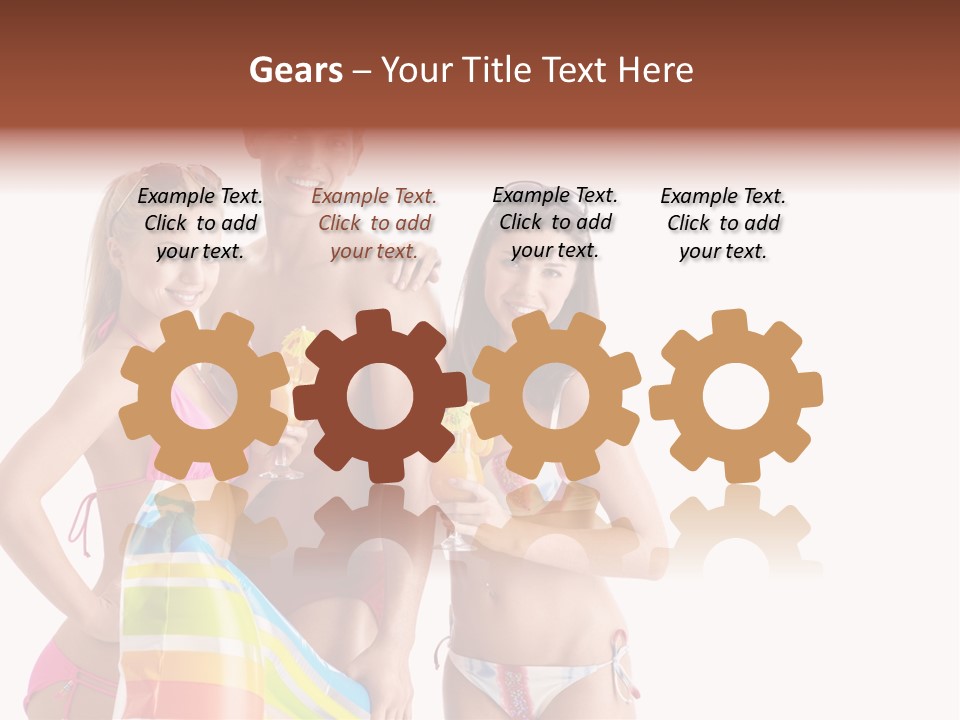 Happiness Female Girl PowerPoint Template