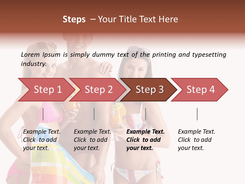 Happiness Female Girl PowerPoint Template