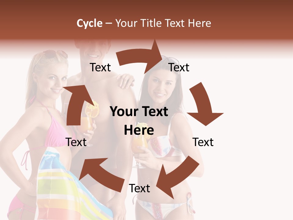 Happiness Female Girl PowerPoint Template