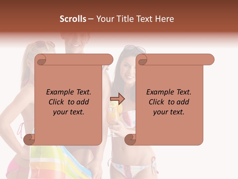 Happiness Female Girl PowerPoint Template