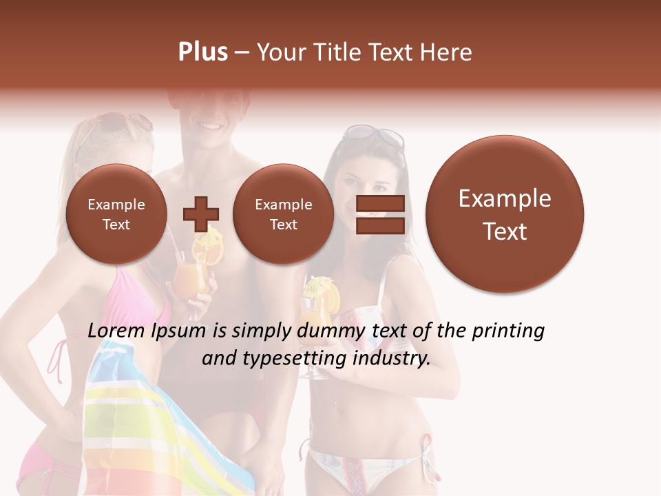 Happiness Female Girl PowerPoint Template