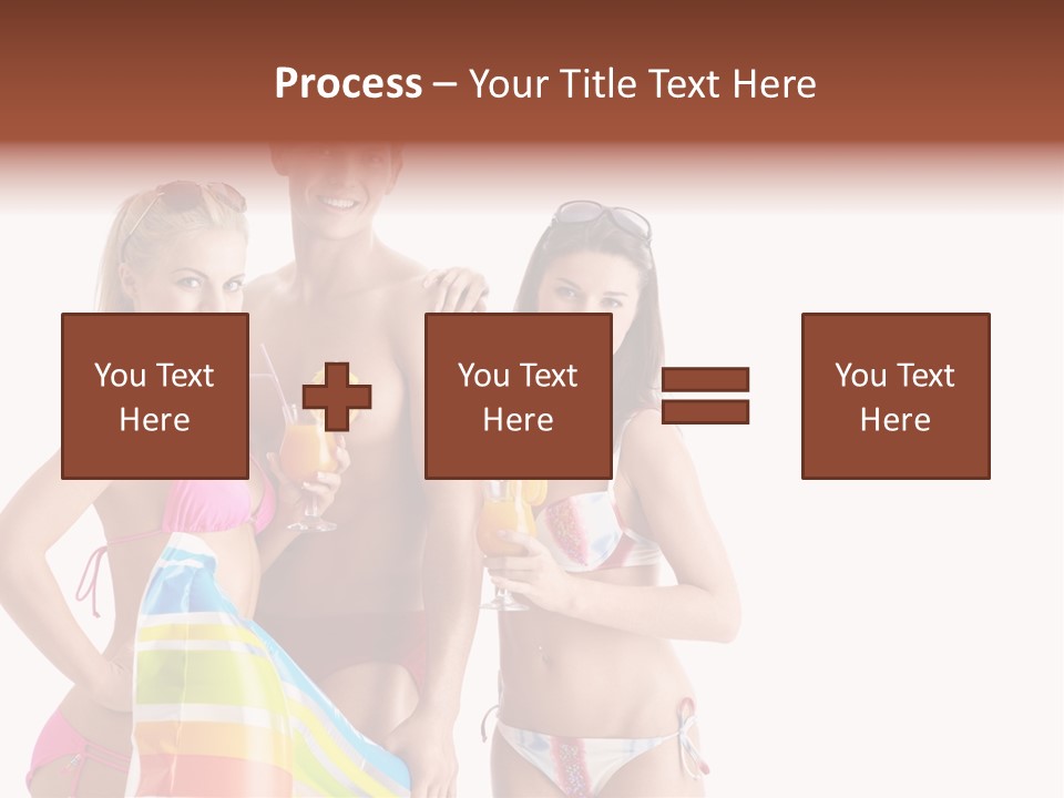 Happiness Female Girl PowerPoint Template