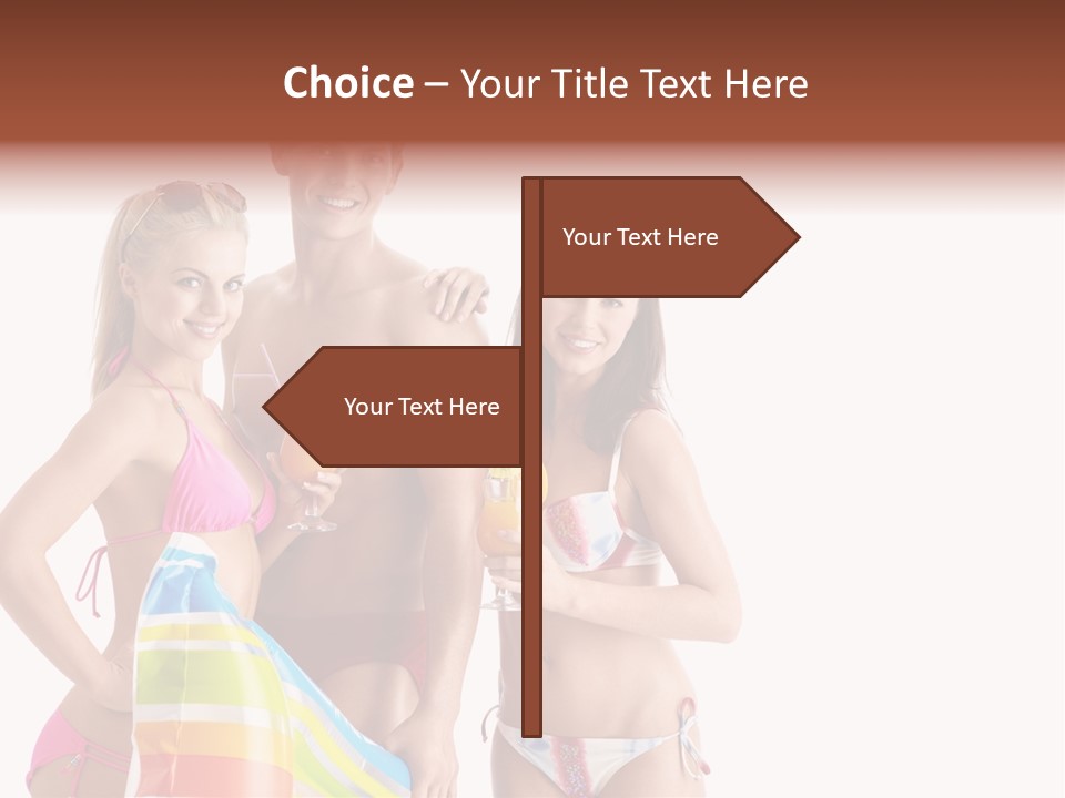 Happiness Female Girl PowerPoint Template