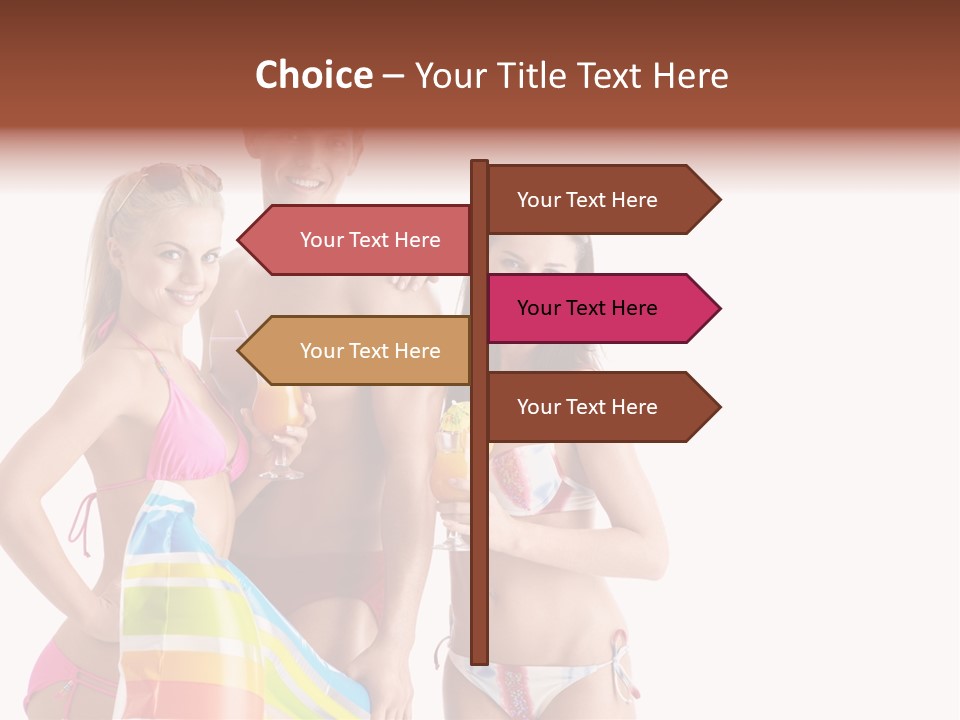 Happiness Female Girl PowerPoint Template