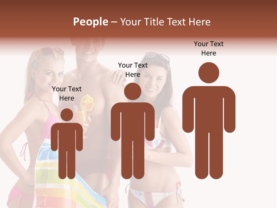 Happiness Female Girl PowerPoint Template