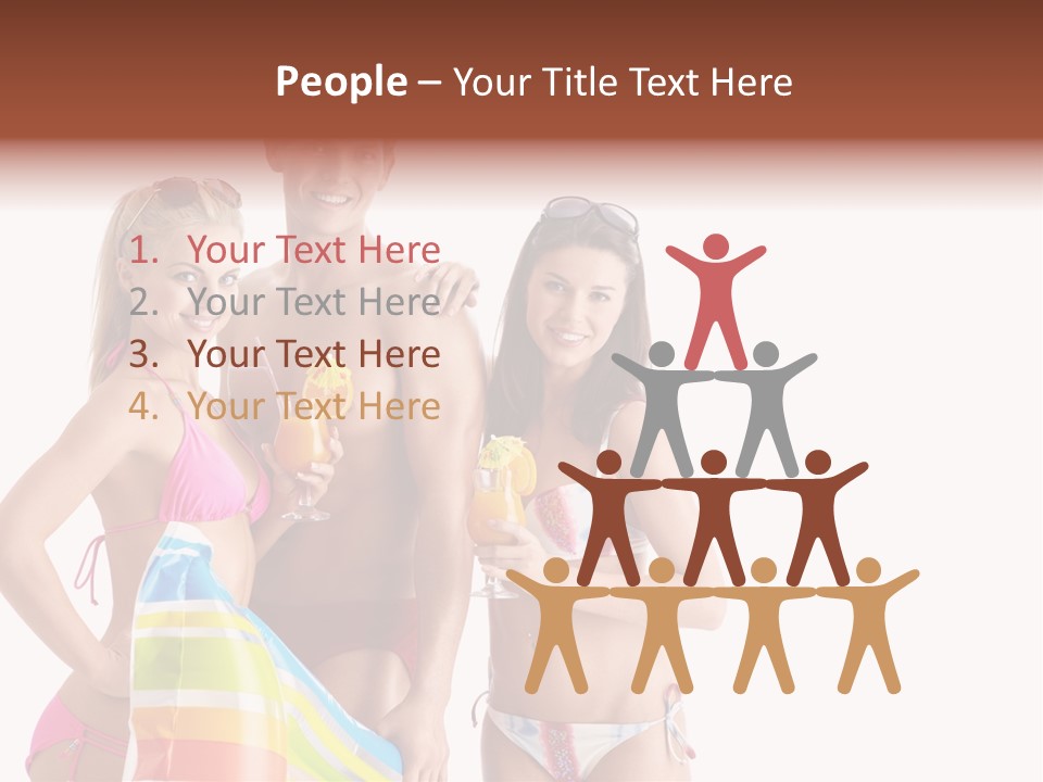 Happiness Female Girl PowerPoint Template