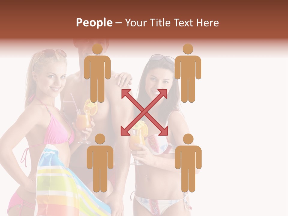 Happiness Female Girl PowerPoint Template