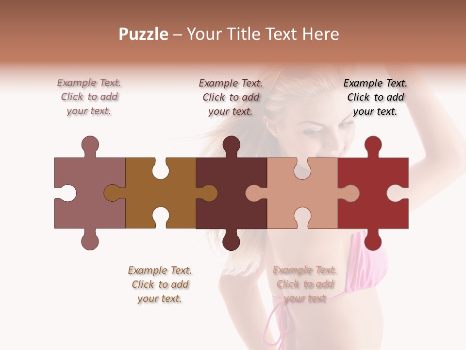 Girl Sunny Cute PowerPoint Template