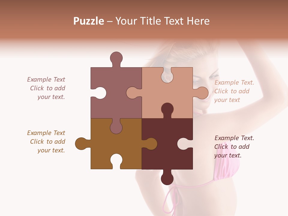 Girl Sunny Cute PowerPoint Template