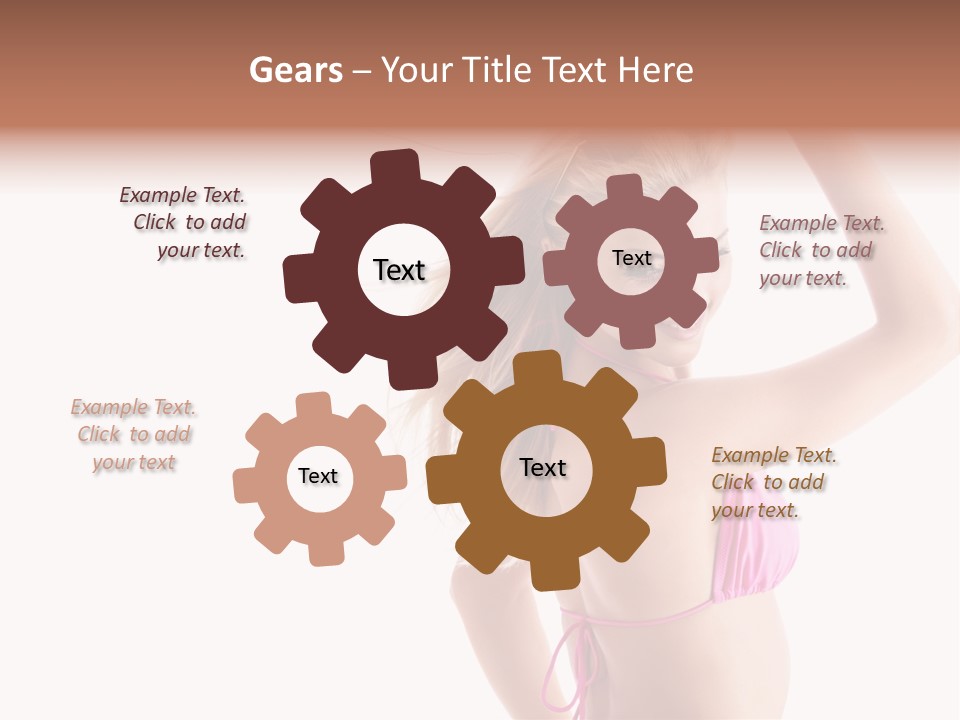 Girl Sunny Cute PowerPoint Template