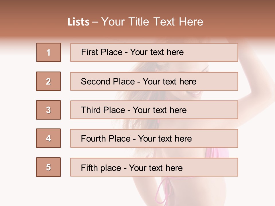 Girl Sunny Cute PowerPoint Template