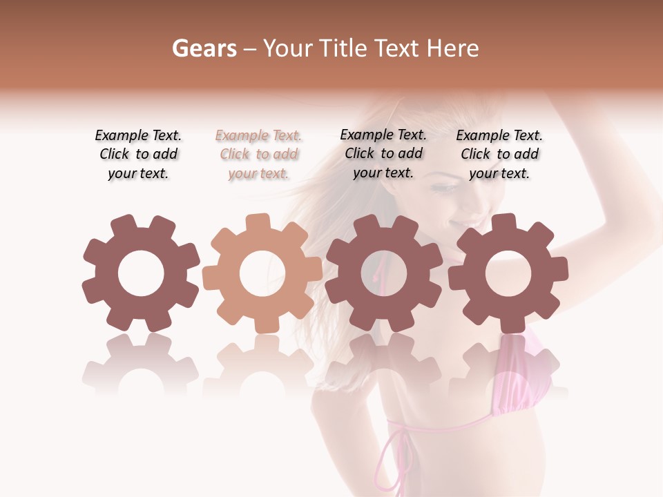 Girl Sunny Cute PowerPoint Template