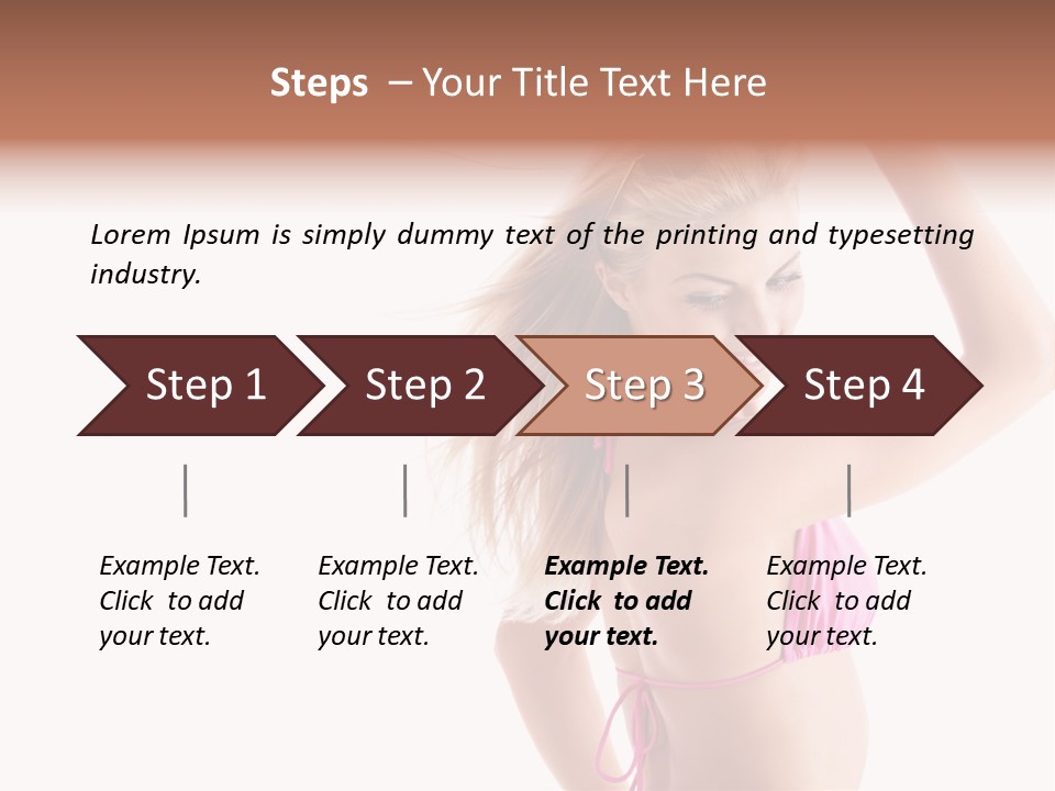 Girl Sunny Cute PowerPoint Template