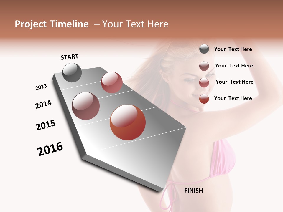 Girl Sunny Cute PowerPoint Template