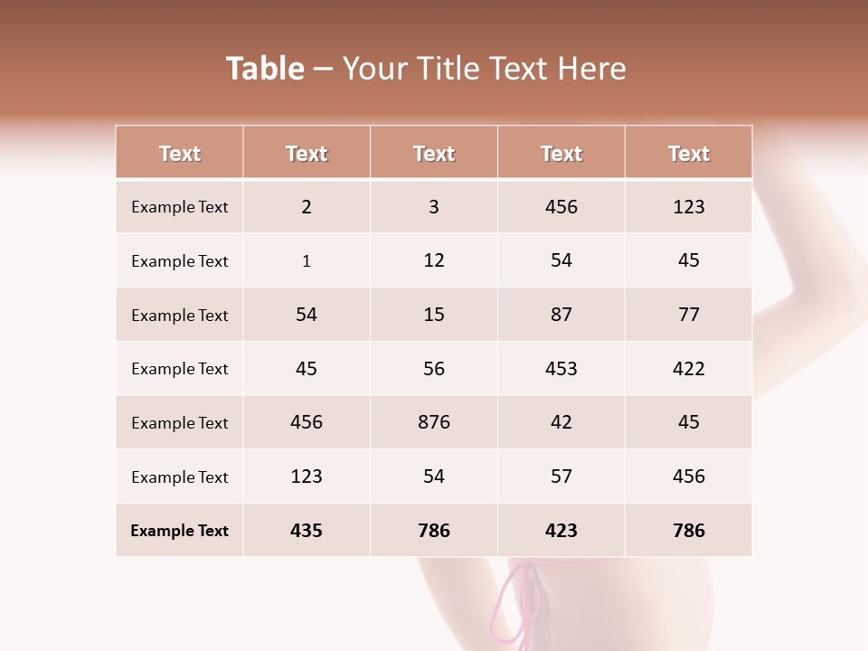 Girl Sunny Cute PowerPoint Template