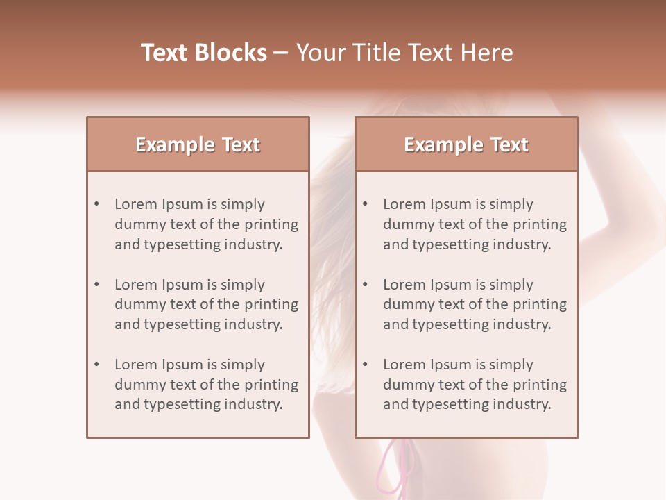 Girl Sunny Cute PowerPoint Template