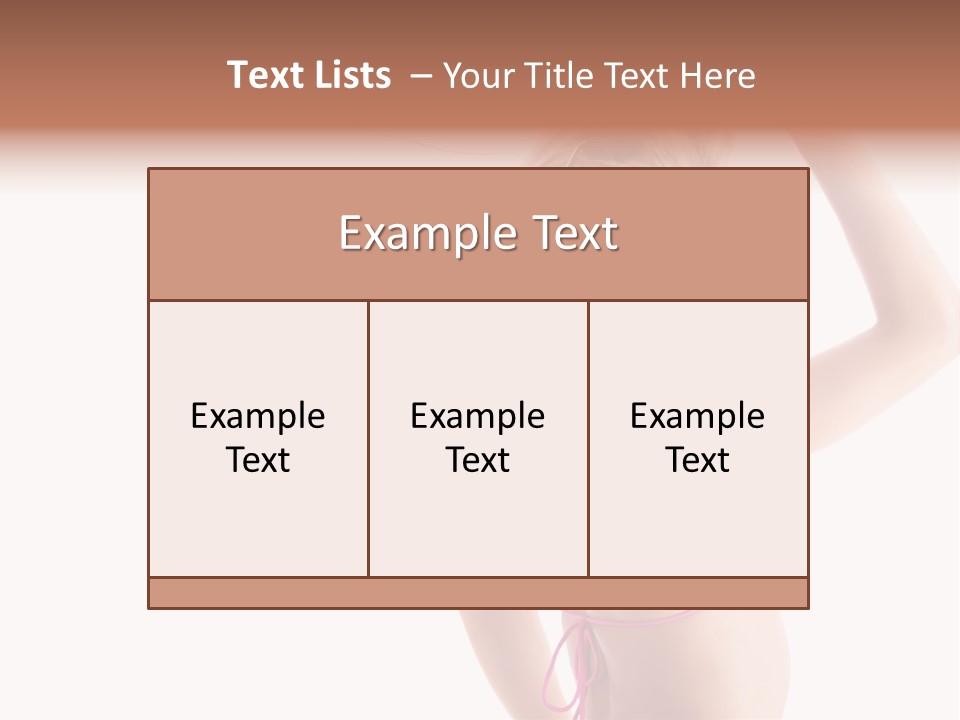 Girl Sunny Cute PowerPoint Template