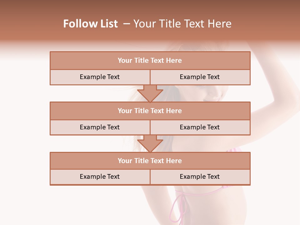 Girl Sunny Cute PowerPoint Template