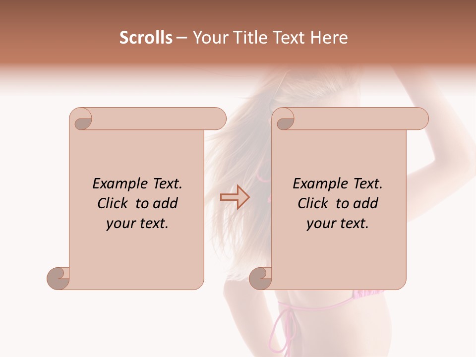 Girl Sunny Cute PowerPoint Template