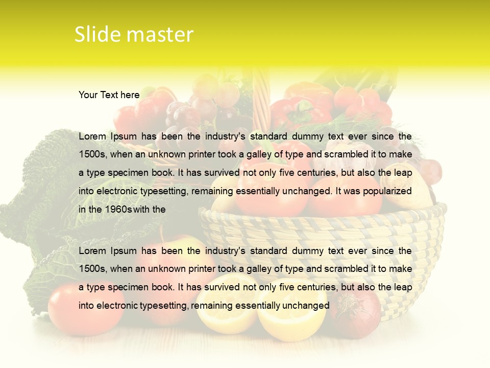 Nutrients Fresh Garlic PowerPoint Template