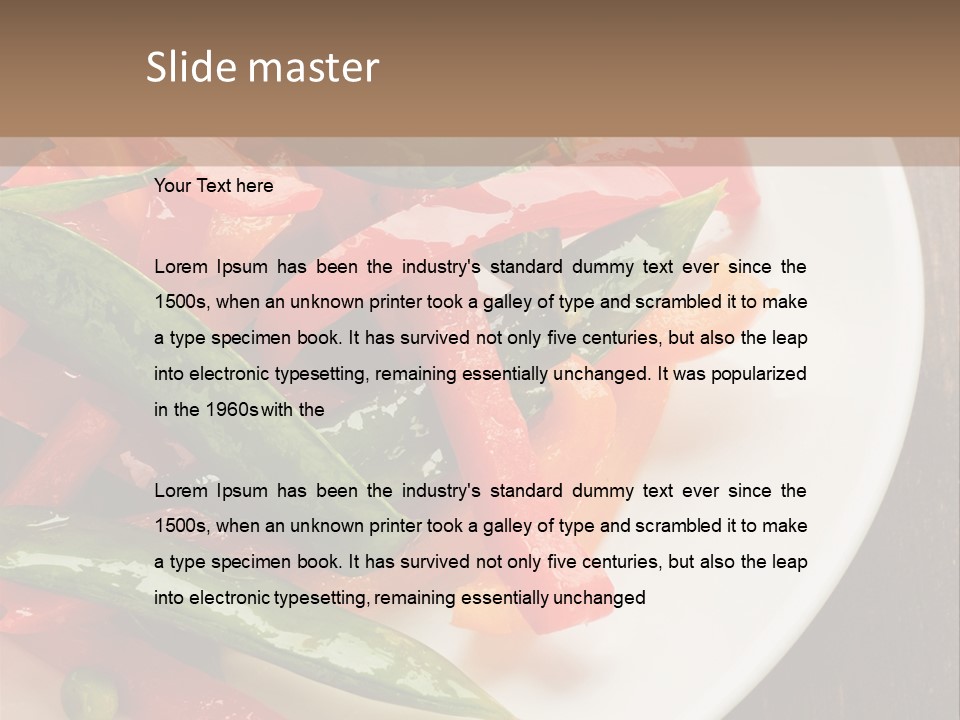 Healthy Sliced Vegetable PowerPoint Template