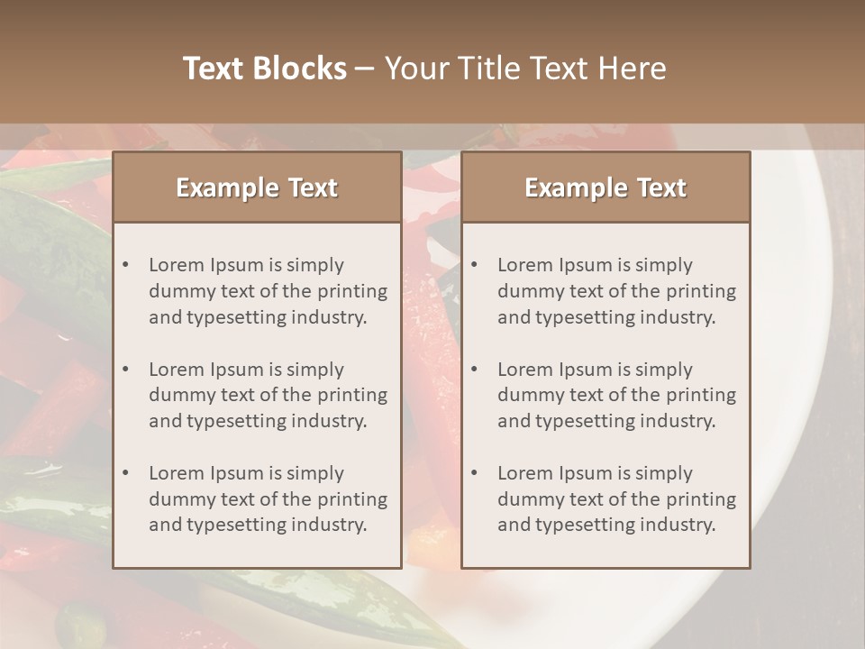 Healthy Sliced Vegetable PowerPoint Template