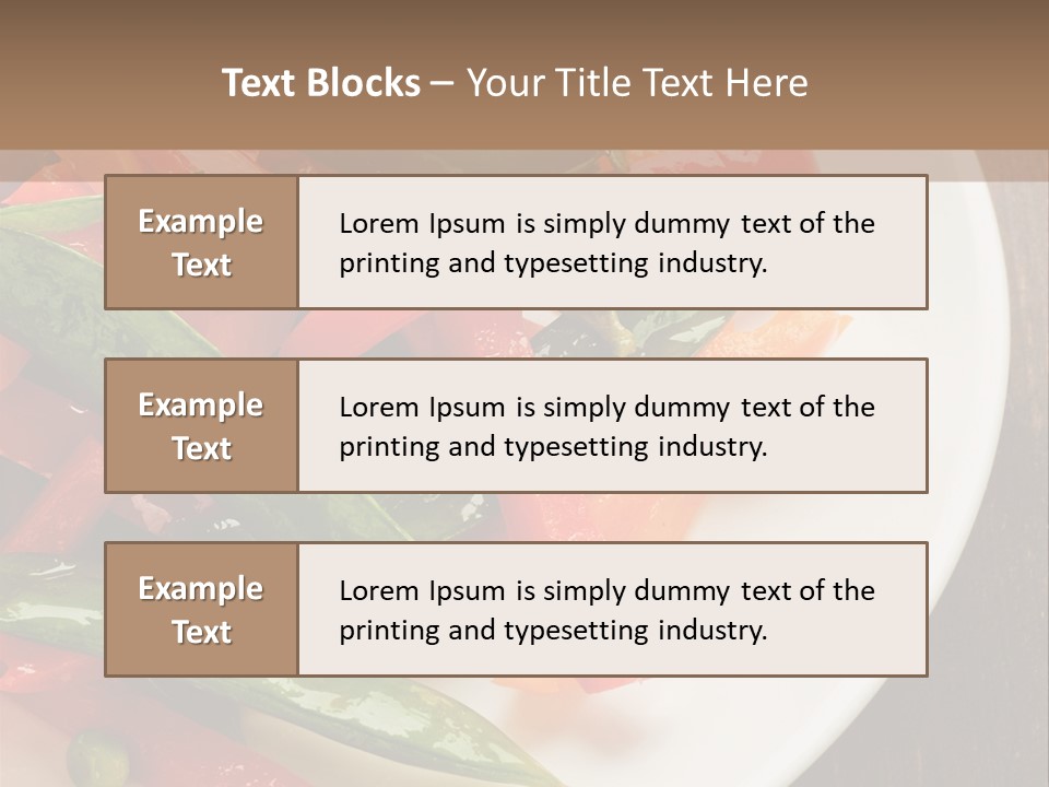 Healthy Sliced Vegetable PowerPoint Template