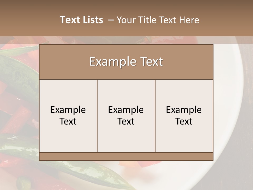 Healthy Sliced Vegetable PowerPoint Template