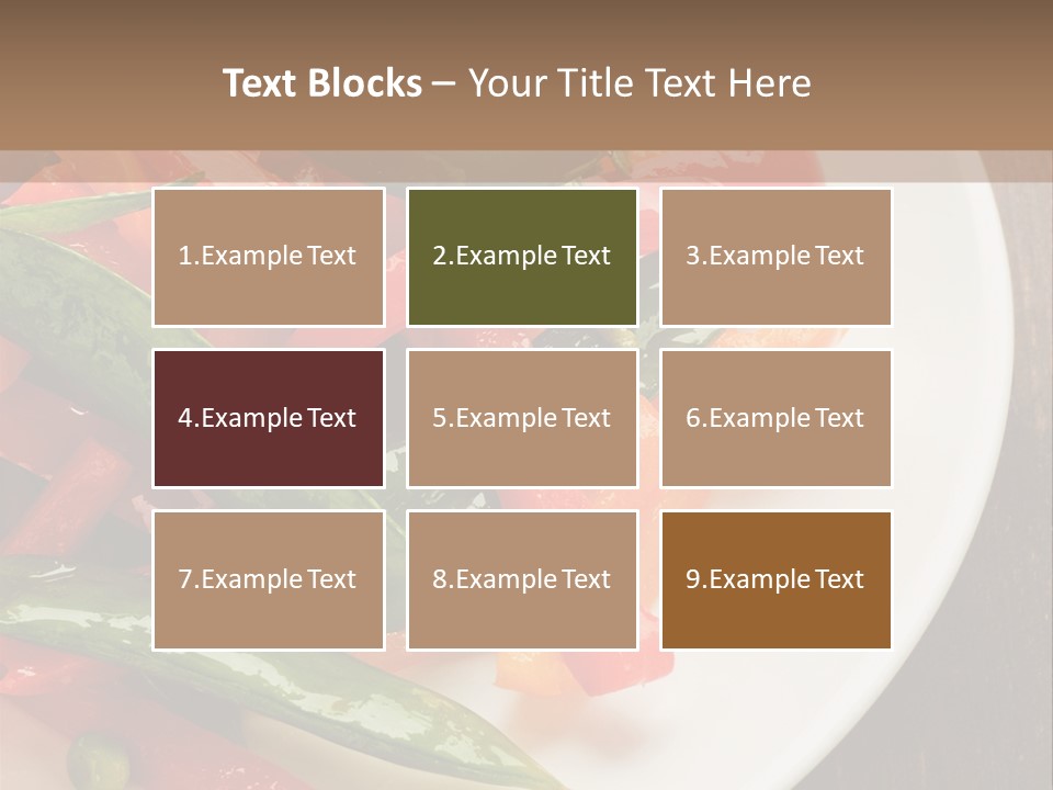 Healthy Sliced Vegetable PowerPoint Template