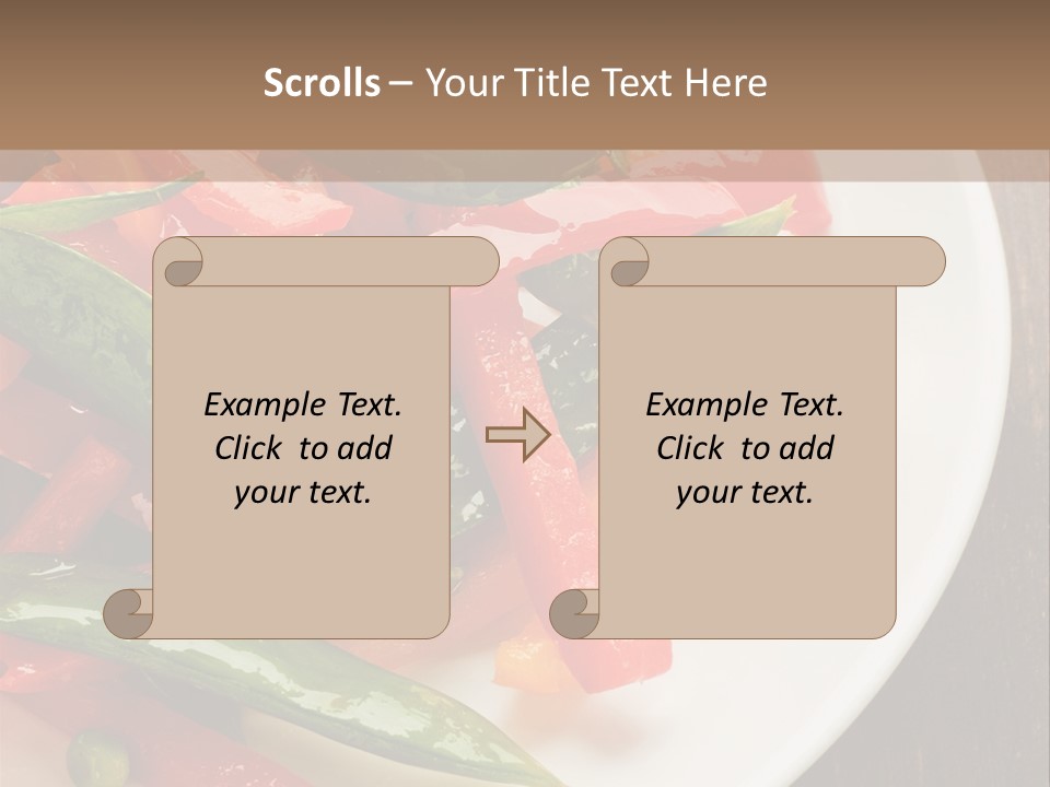 Healthy Sliced Vegetable PowerPoint Template