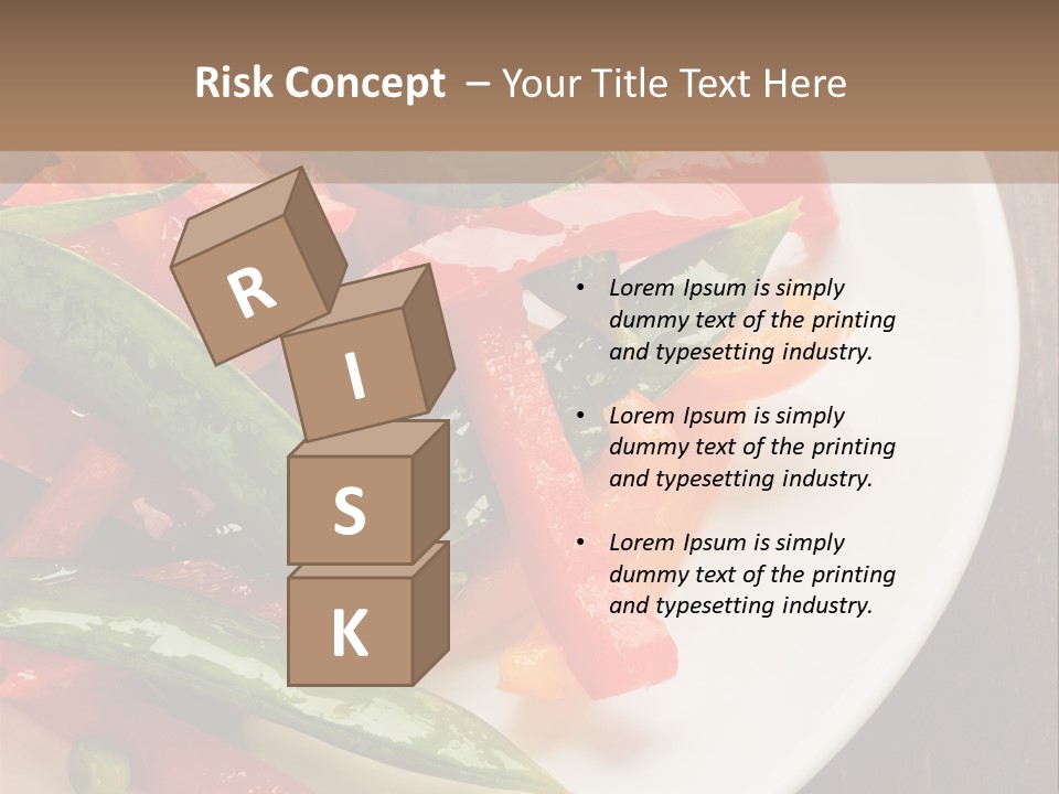 Healthy Sliced Vegetable PowerPoint Template