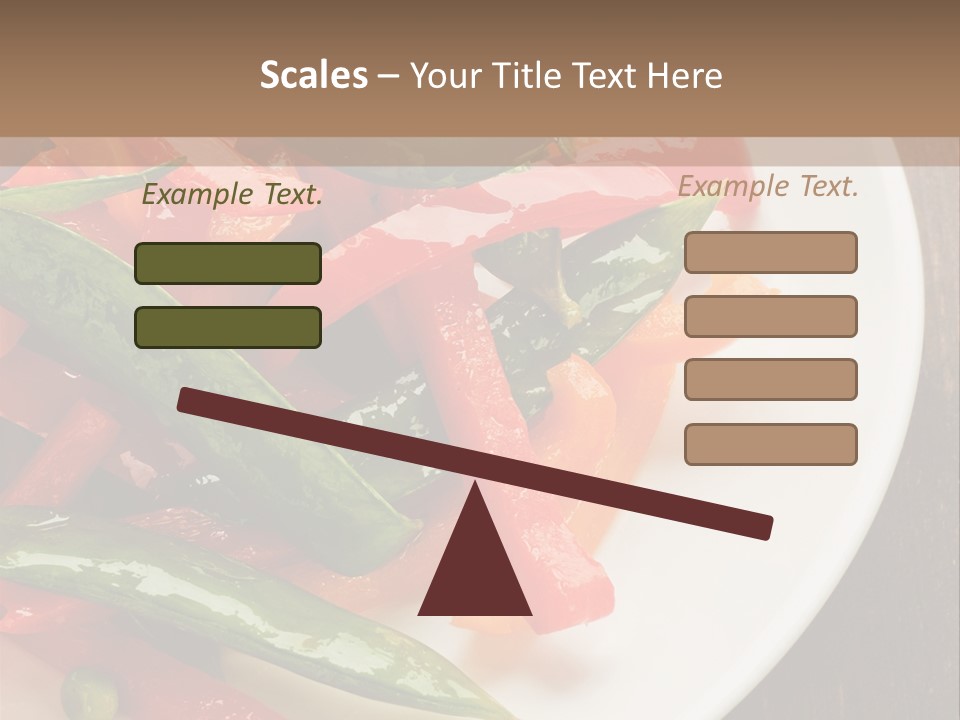Healthy Sliced Vegetable PowerPoint Template