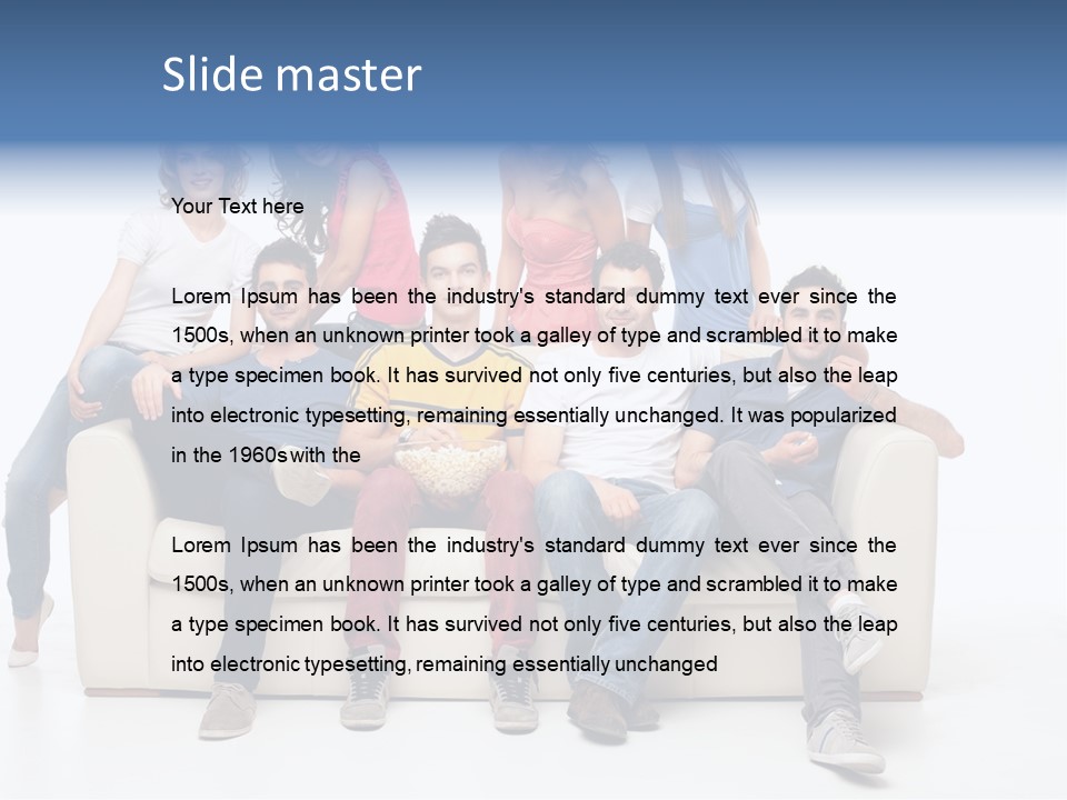 Casual Leather Jacket PowerPoint Template