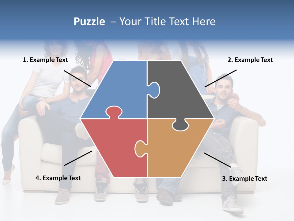 Casual Leather Jacket PowerPoint Template