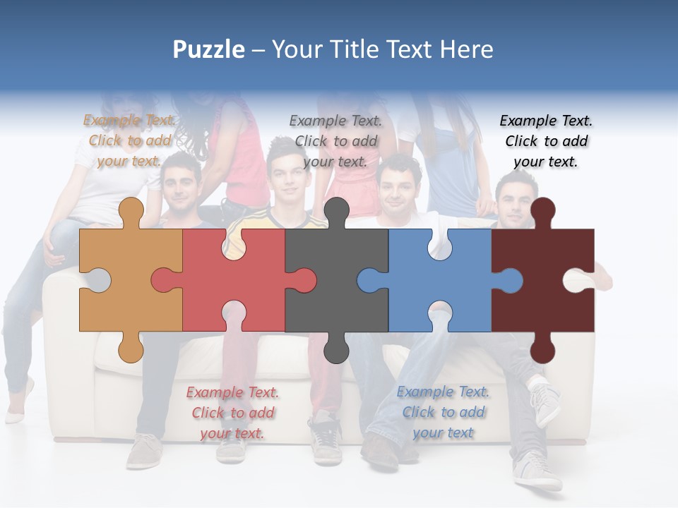 Casual Leather Jacket PowerPoint Template