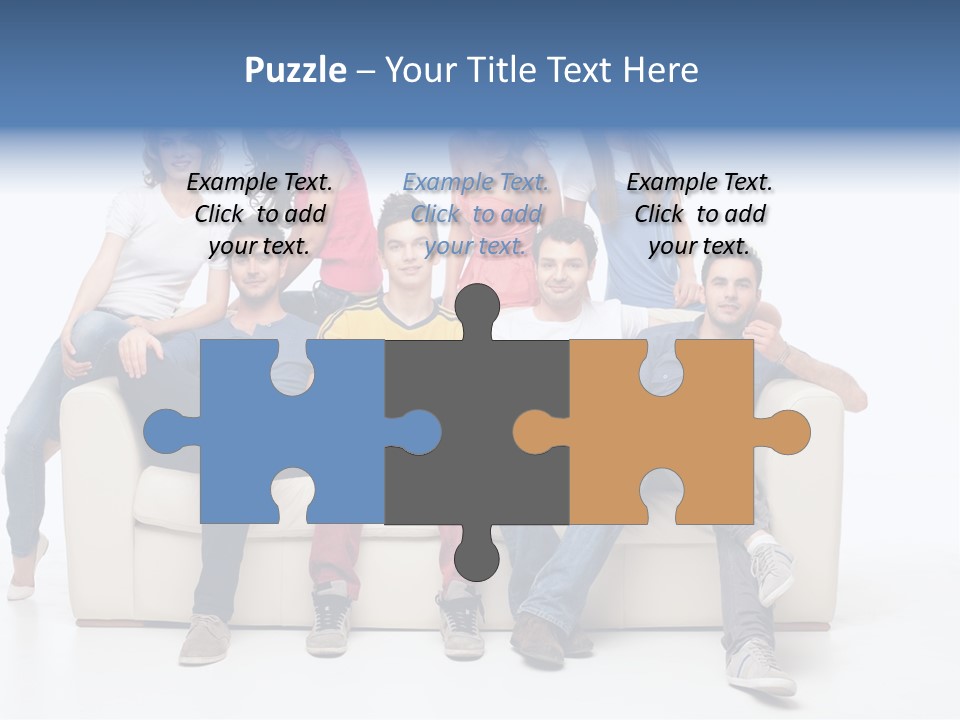 Casual Leather Jacket PowerPoint Template