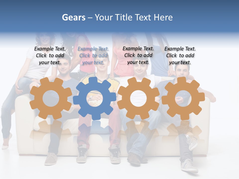 Casual Leather Jacket PowerPoint Template