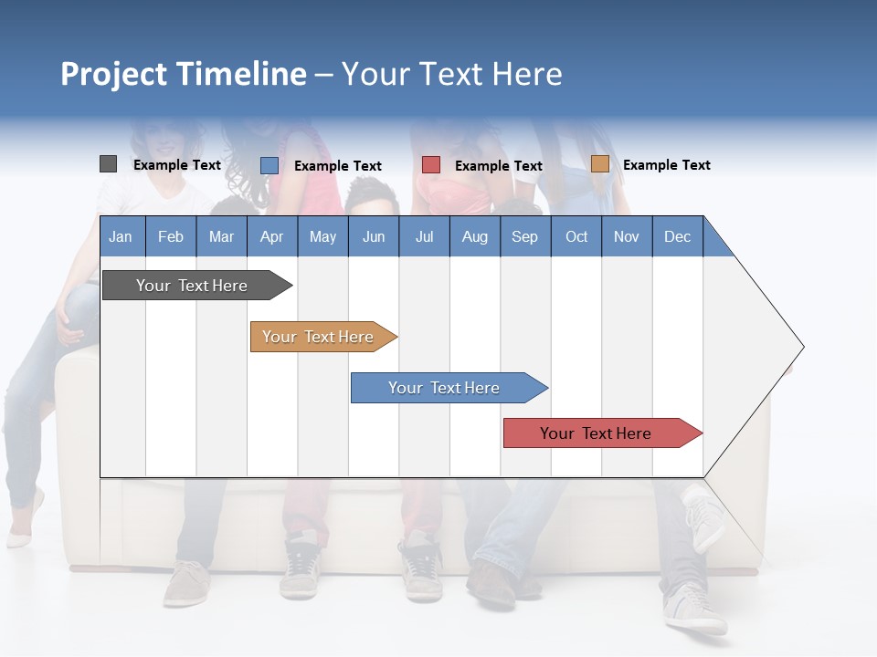 Casual Leather Jacket PowerPoint Template
