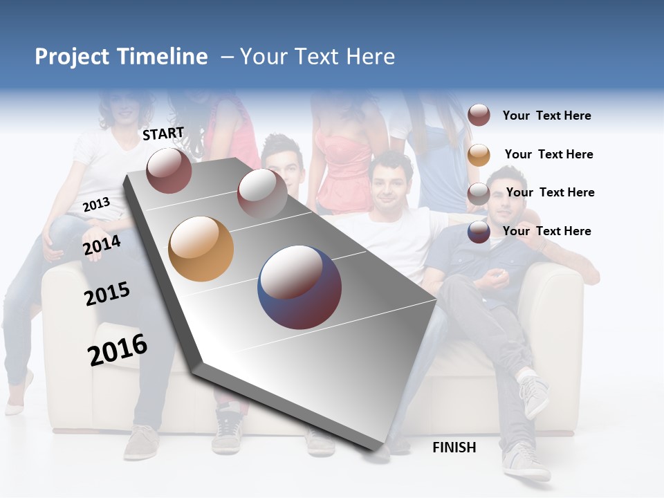 Casual Leather Jacket PowerPoint Template