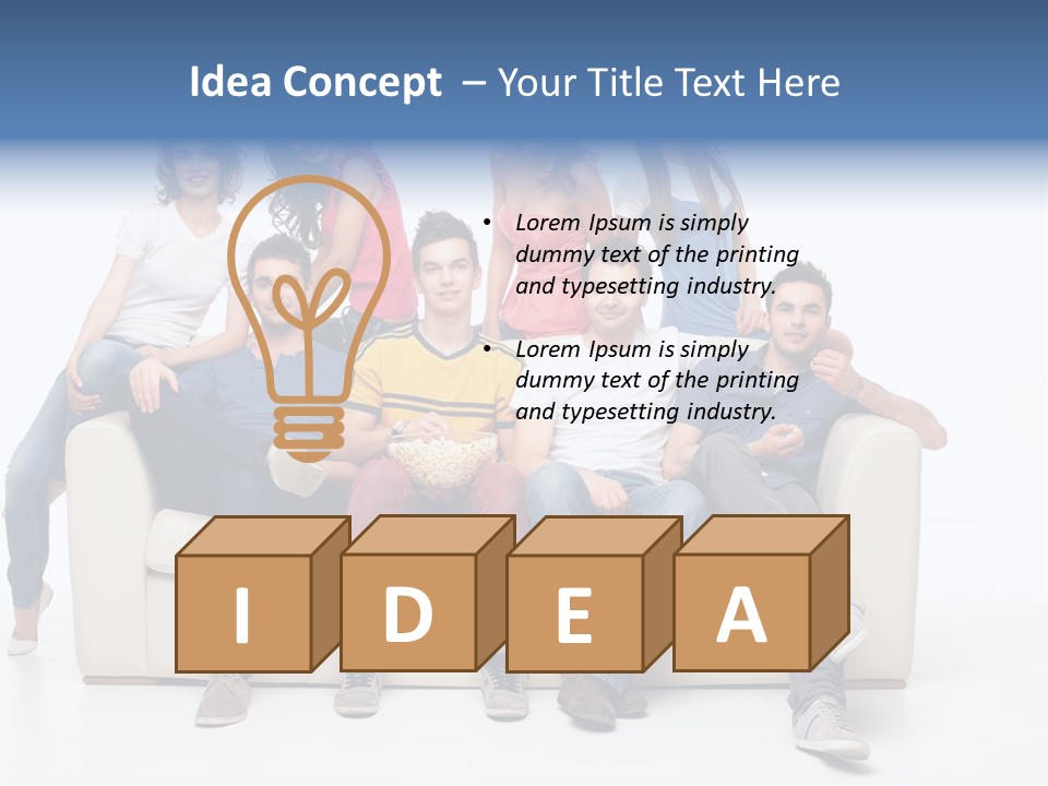 Casual Leather Jacket PowerPoint Template