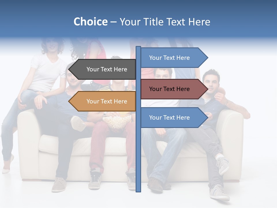 Casual Leather Jacket PowerPoint Template