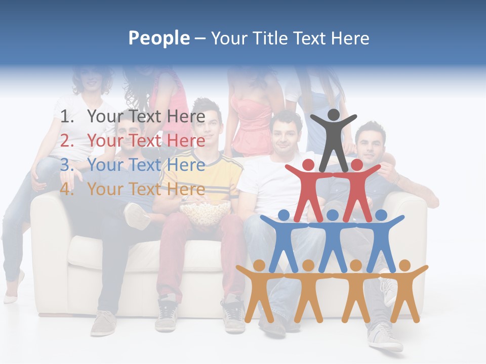 Casual Leather Jacket PowerPoint Template