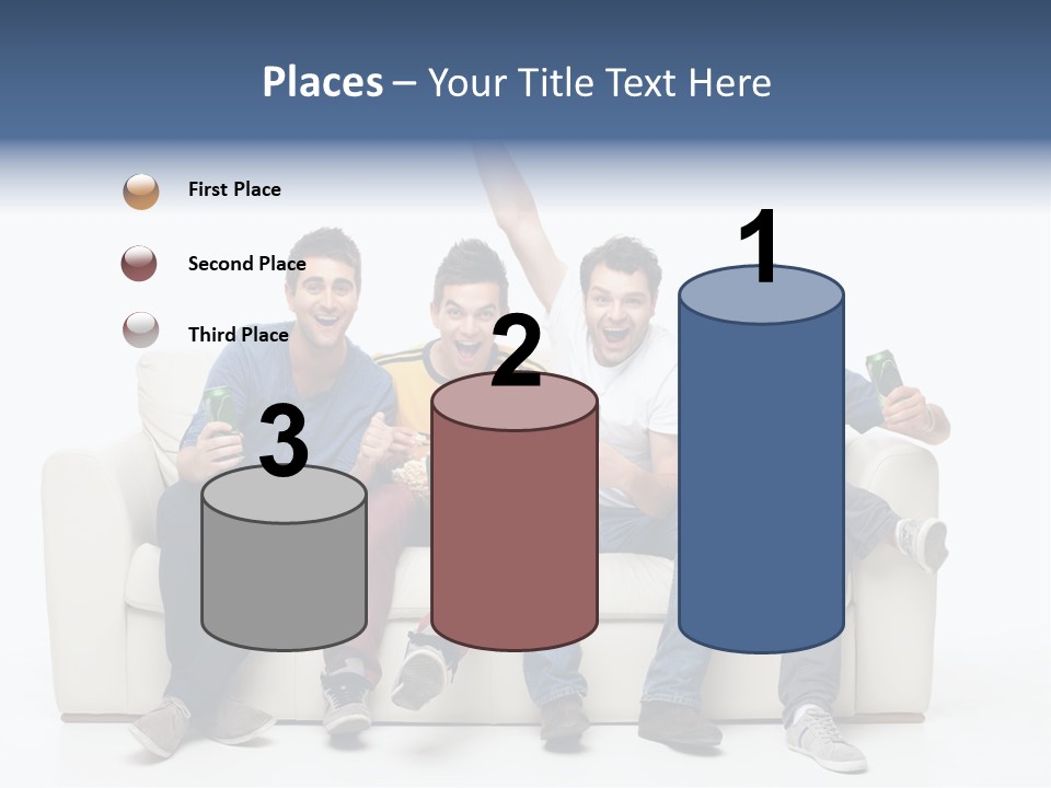 Smile Caucasian Joy PowerPoint Template