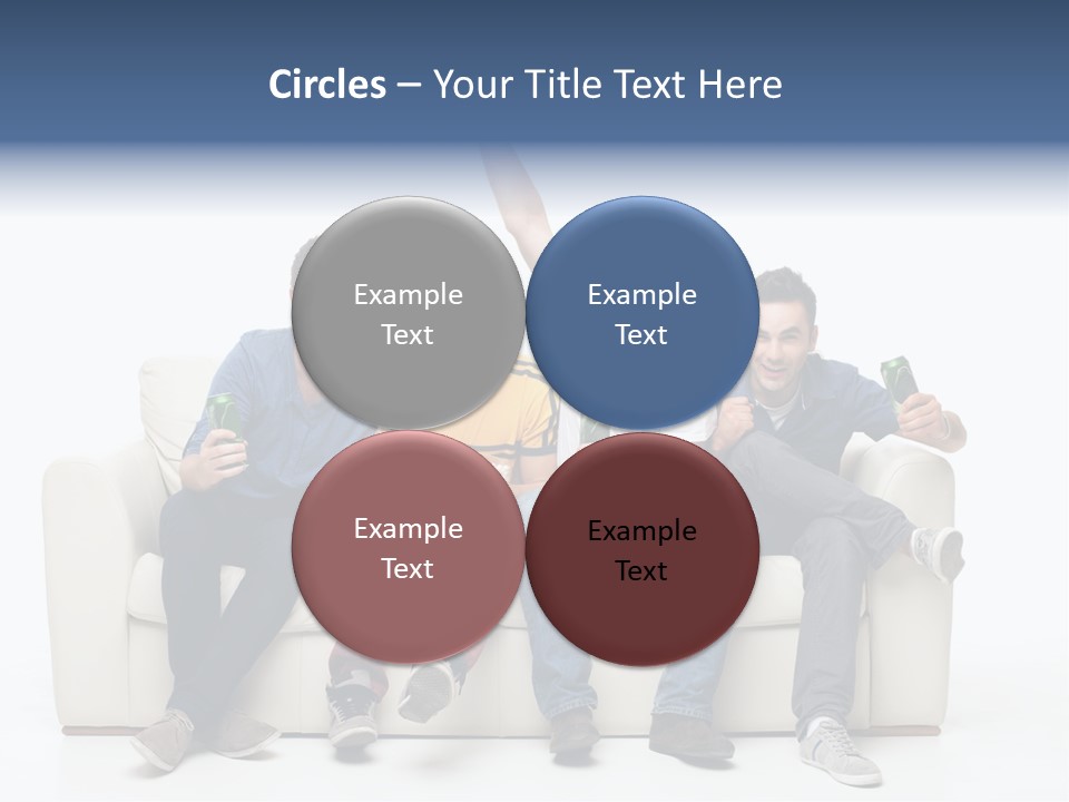 Smile Caucasian Joy PowerPoint Template