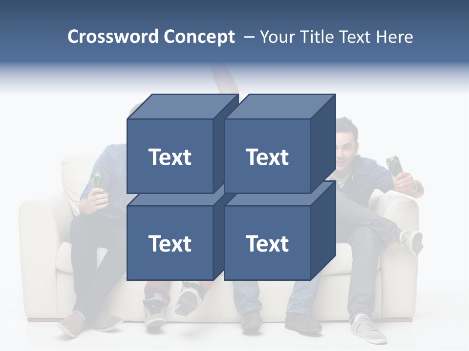 Smile Caucasian Joy PowerPoint Template