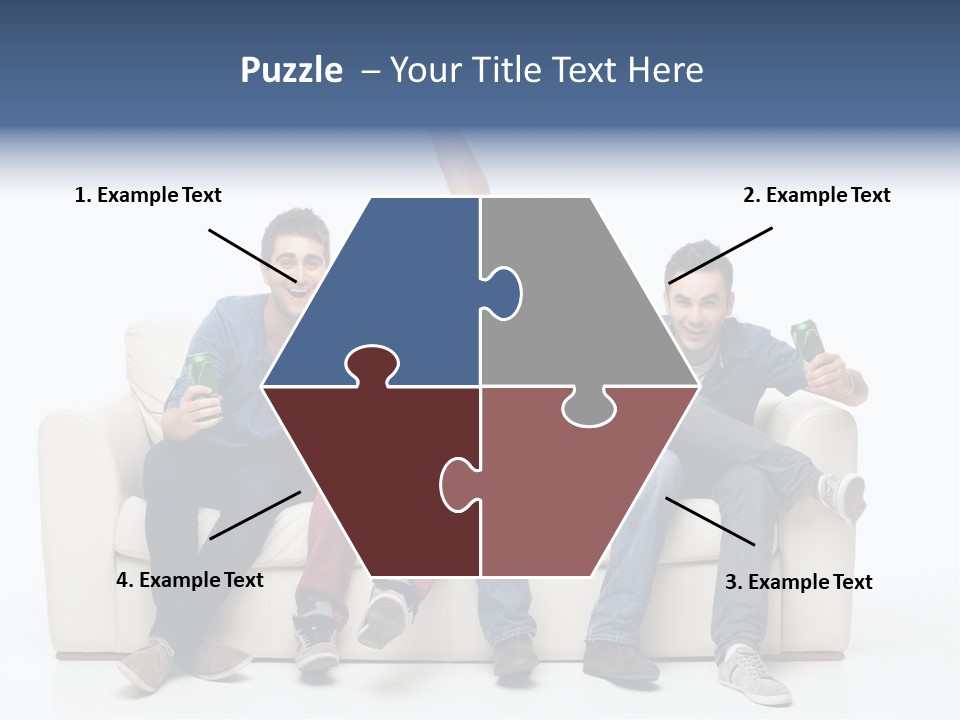 Smile Caucasian Joy PowerPoint Template