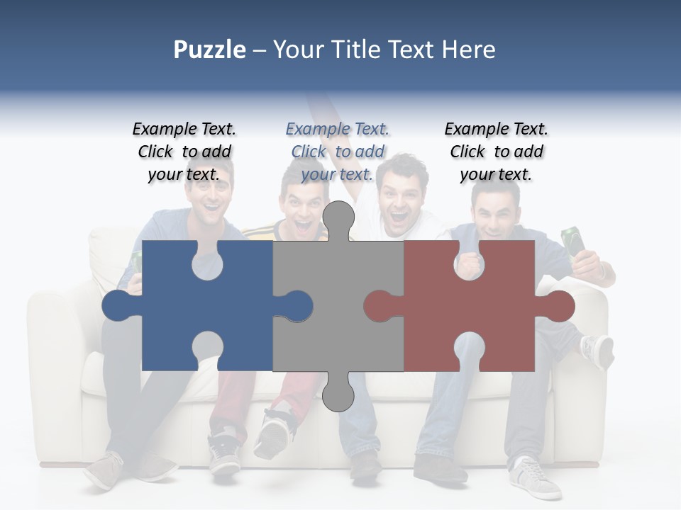 Smile Caucasian Joy PowerPoint Template